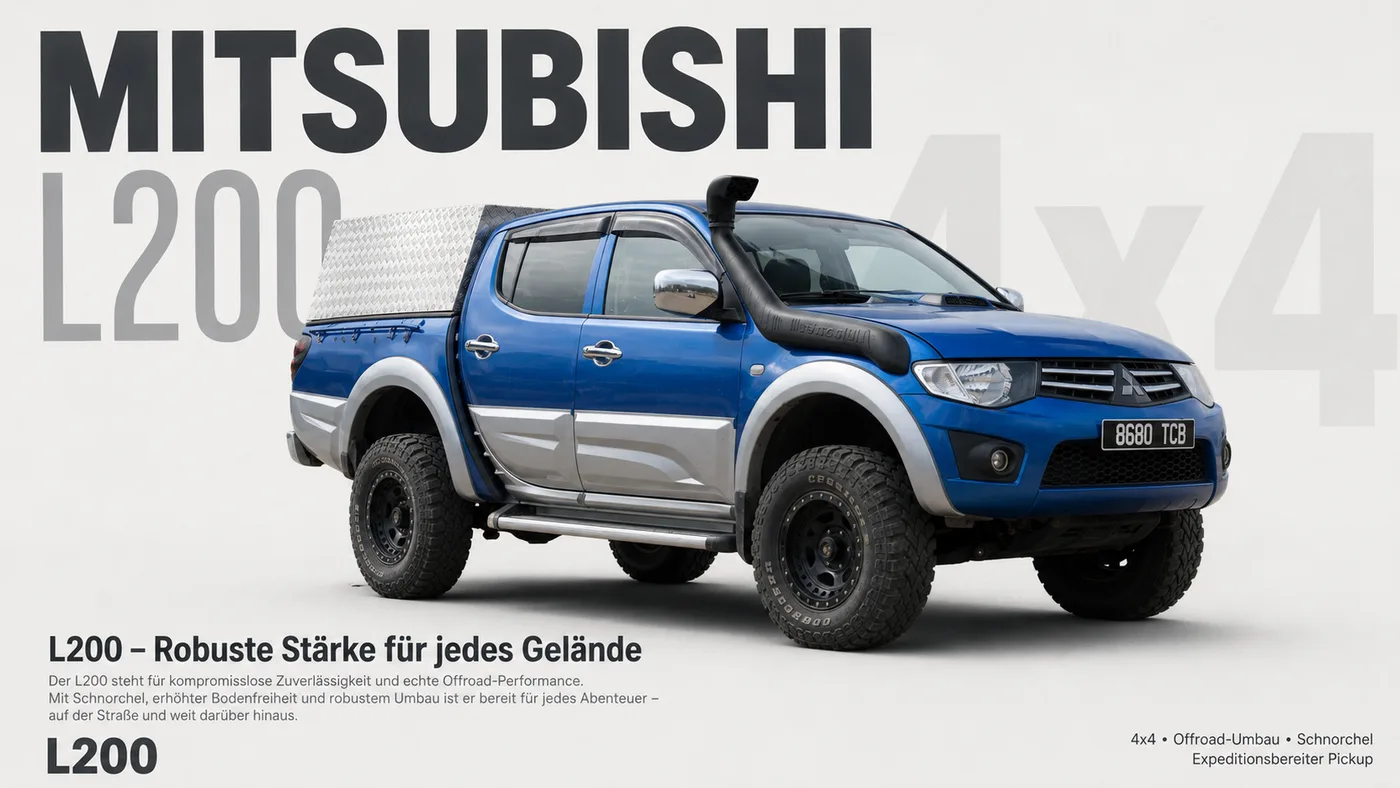 Mitsubishi L200 4x4 preview in wide format