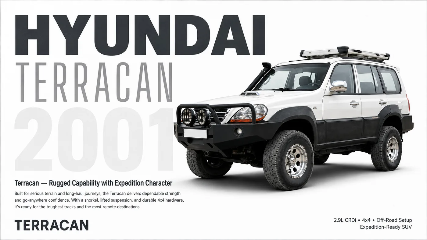 Hyundai Terracan 4x4 preview in wide format