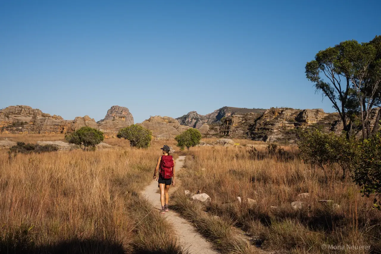 Hiking in the Isalo massif in Madagascar