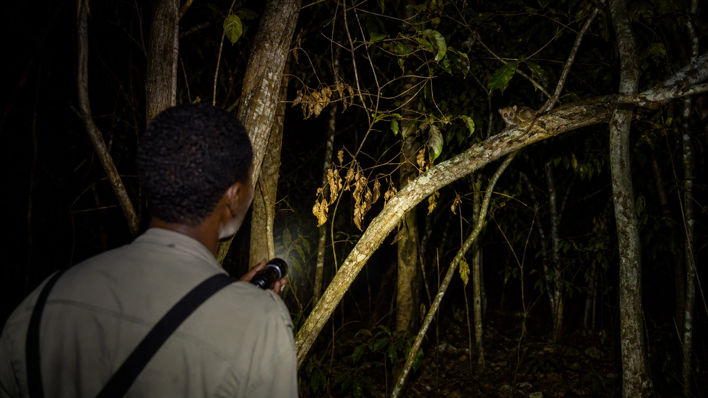 Kirindy dry forest during a guided night walk