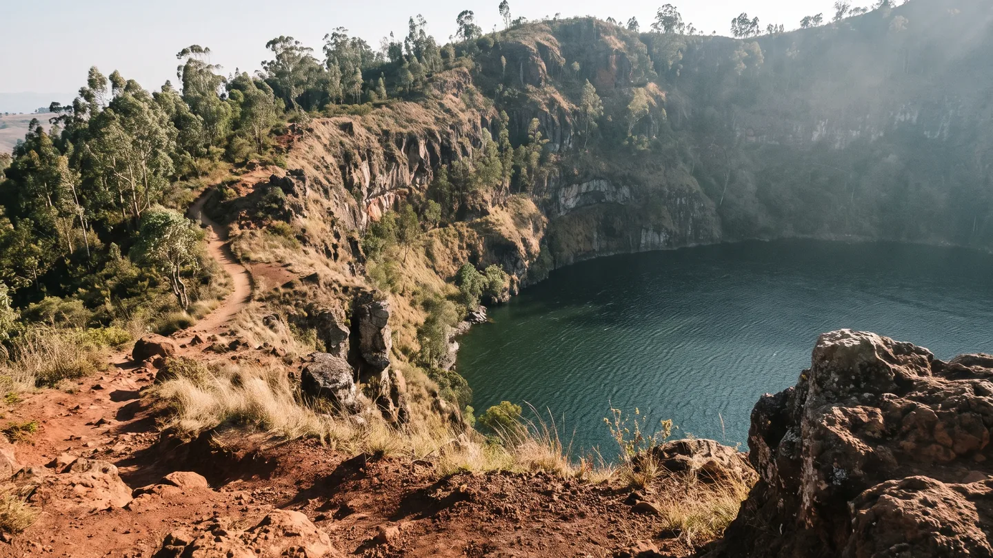 Lake Tritriva crater lake near Antsirabe