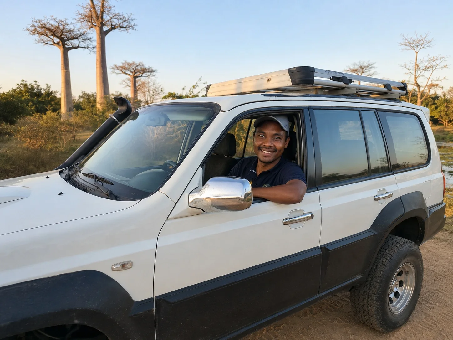 Mada Car Drive driver-guide in the Hyundai Terracan