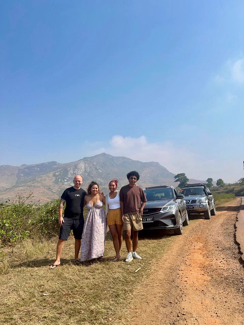 On the road on a trip with Mada Car Drive in Madagascar